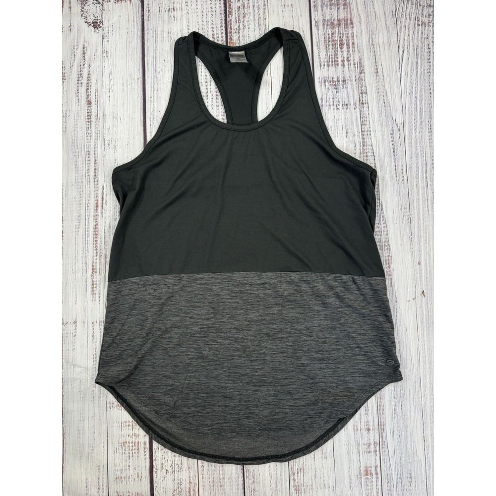 Champion Women's Size M Black Gray Razorback Tank Top Workout Beach Athletic